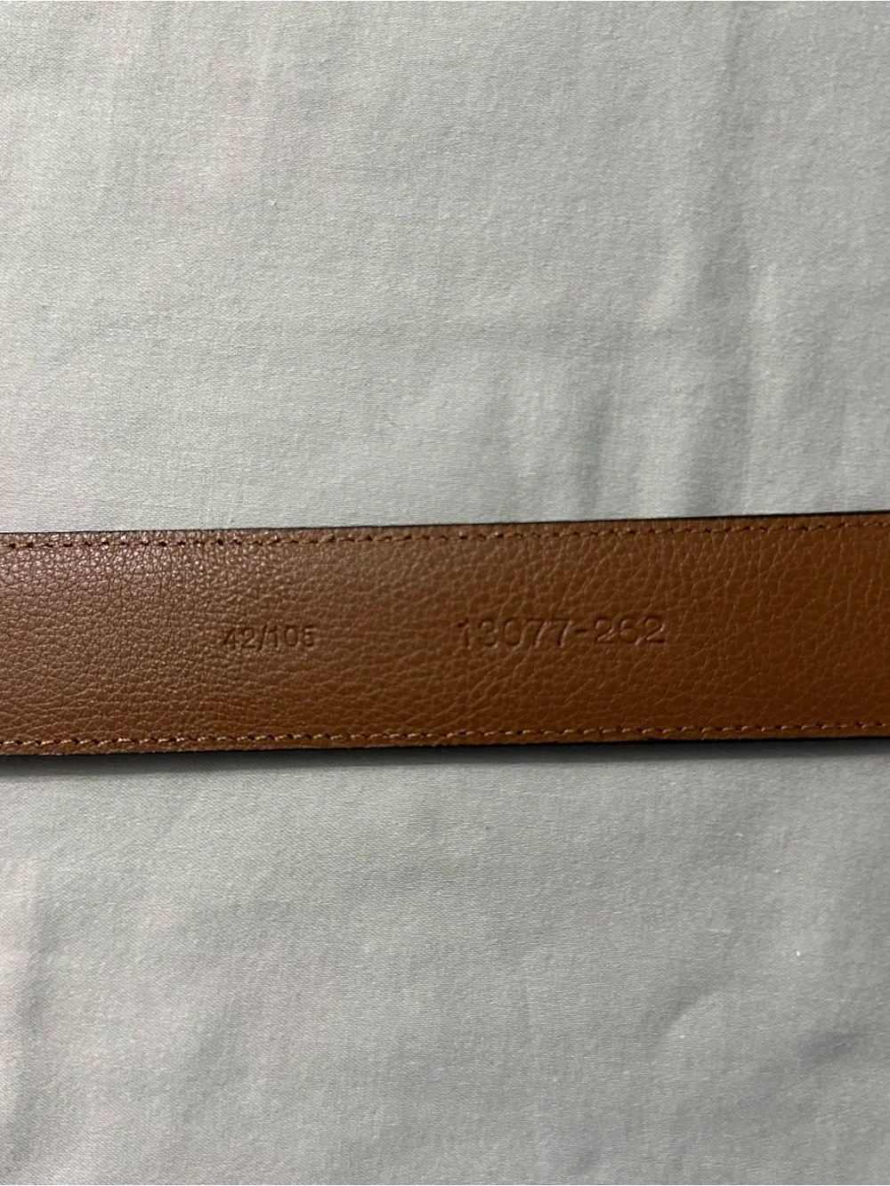 Joseph Abboud Mens Brown Leather Belt Sz 42 105 Silver Buckle Dress Casual Italy